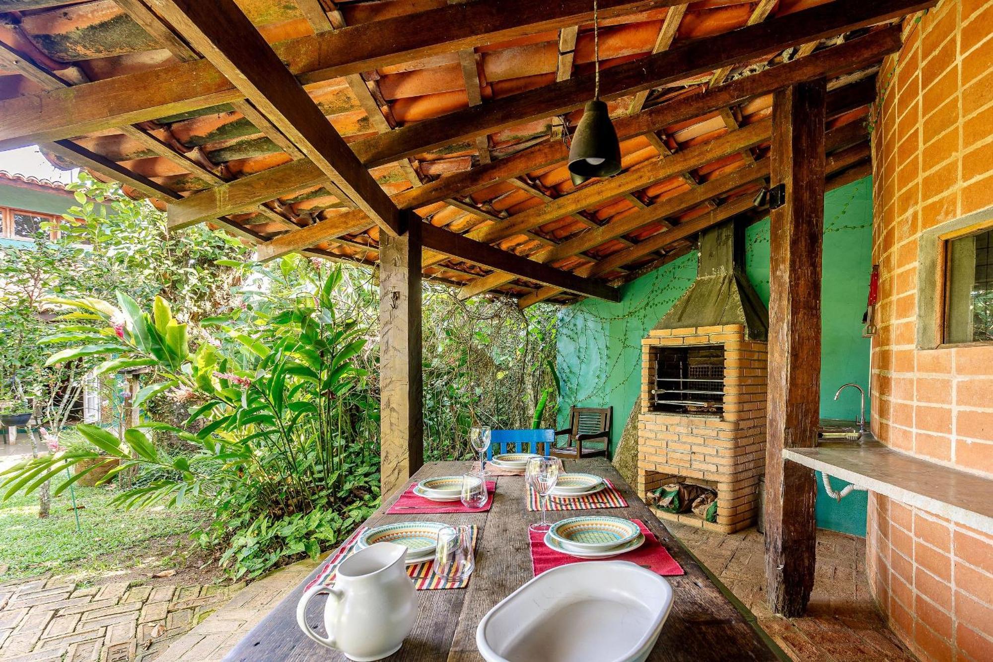 Casa Dos Passaros Na Areia A 20M Da Praia Da Baleia Com 3 Suites E 1 Dorm, Com Ar Condicionado, Wifi, Smart Tv, Cozinha Completa E Churrasqueira São Sebastião Exterior foto