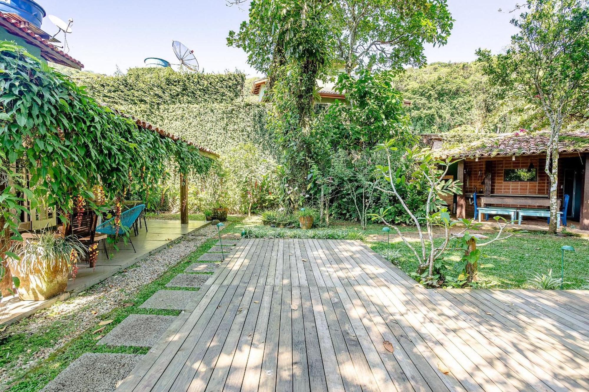 Casa Dos Passaros Na Areia A 20M Da Praia Da Baleia Com 3 Suites E 1 Dorm, Com Ar Condicionado, Wifi, Smart Tv, Cozinha Completa E Churrasqueira São Sebastião Exterior foto