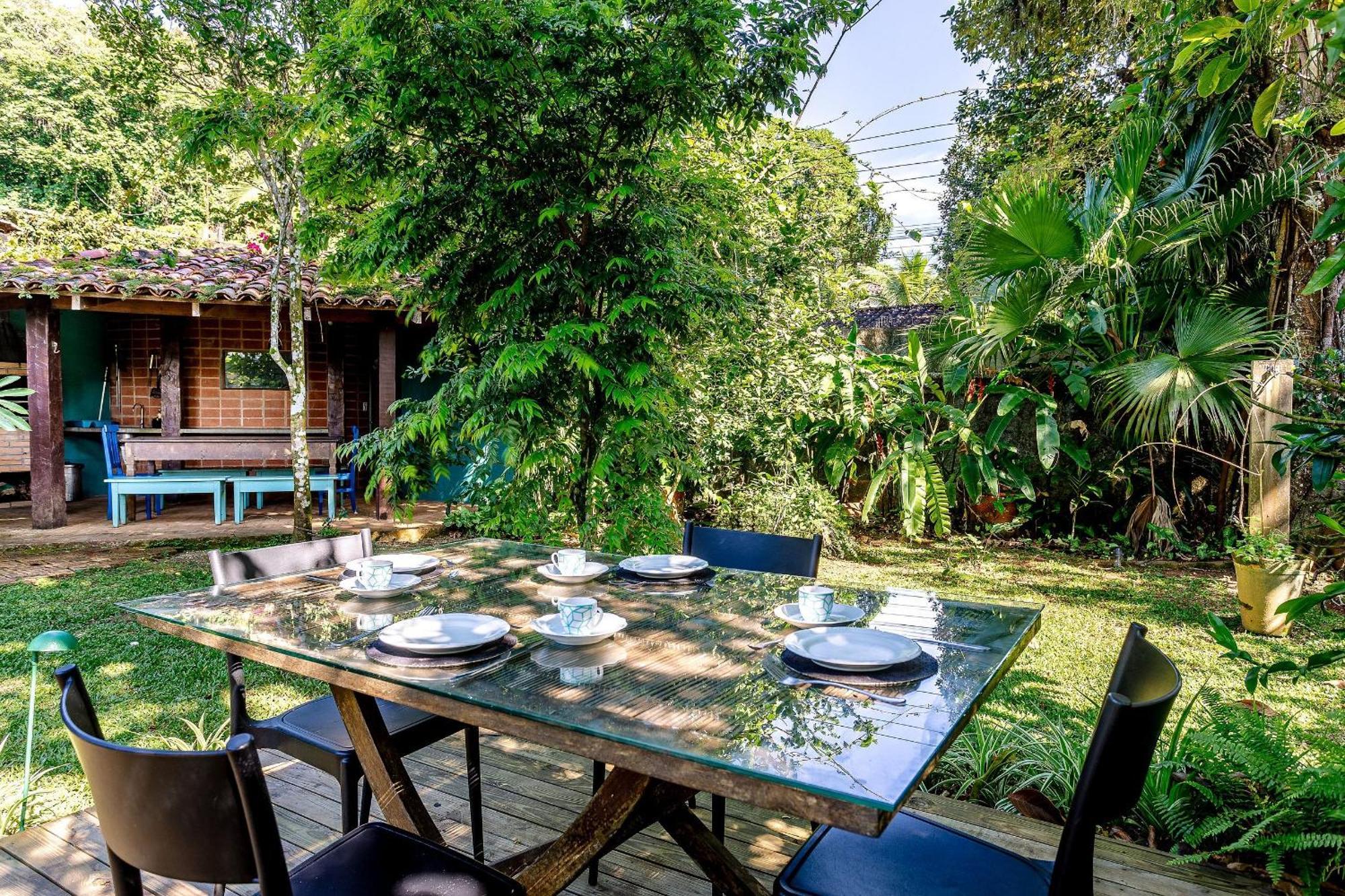 Casa Dos Passaros Na Areia A 20M Da Praia Da Baleia Com 3 Suites E 1 Dorm, Com Ar Condicionado, Wifi, Smart Tv, Cozinha Completa E Churrasqueira São Sebastião Exterior foto