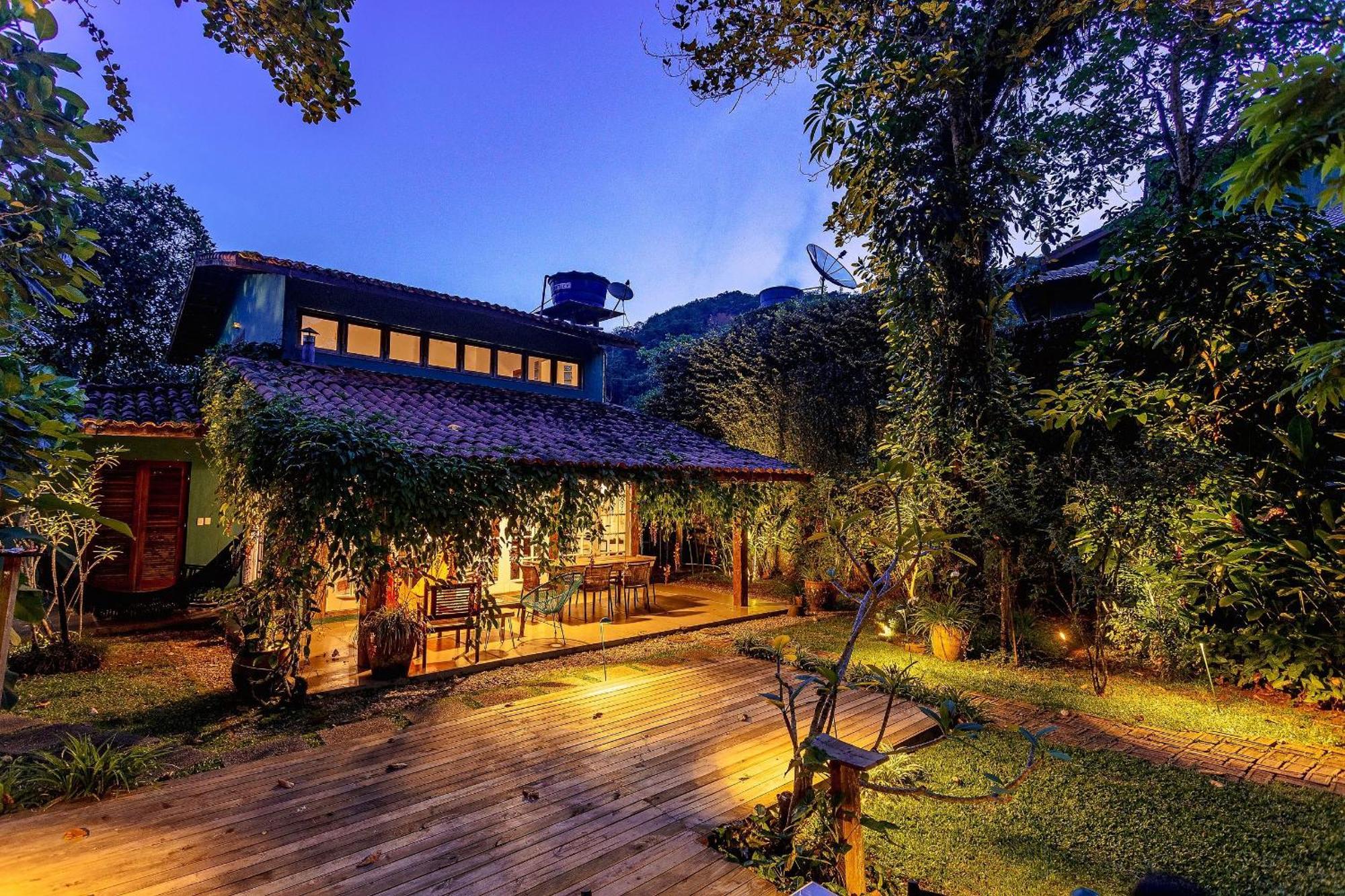 Casa Dos Passaros Na Areia A 20M Da Praia Da Baleia Com 3 Suites E 1 Dorm, Com Ar Condicionado, Wifi, Smart Tv, Cozinha Completa E Churrasqueira São Sebastião Exterior foto
