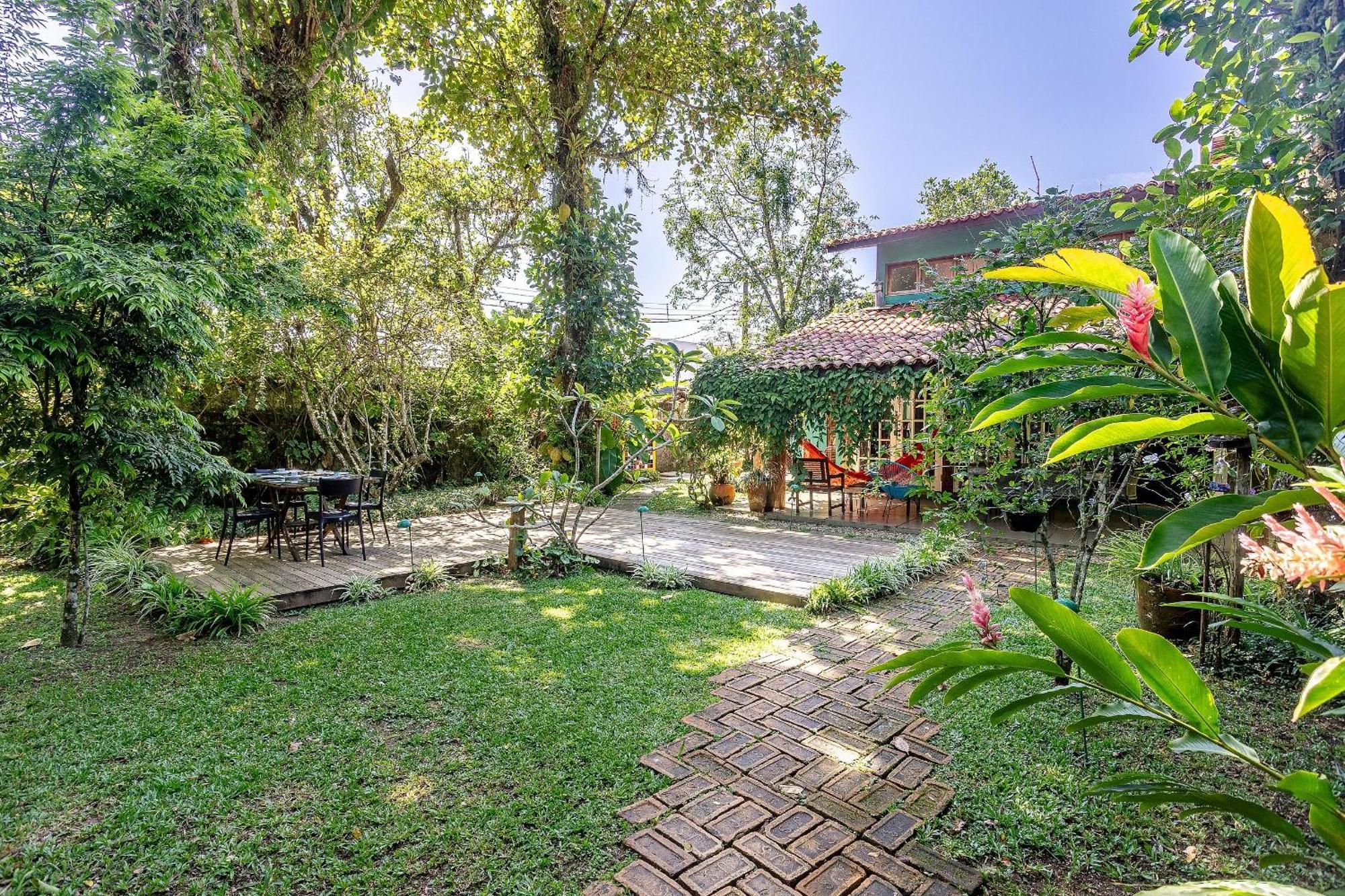 Casa Dos Passaros Na Areia A 20M Da Praia Da Baleia Com 3 Suites E 1 Dorm, Com Ar Condicionado, Wifi, Smart Tv, Cozinha Completa E Churrasqueira São Sebastião Exterior foto