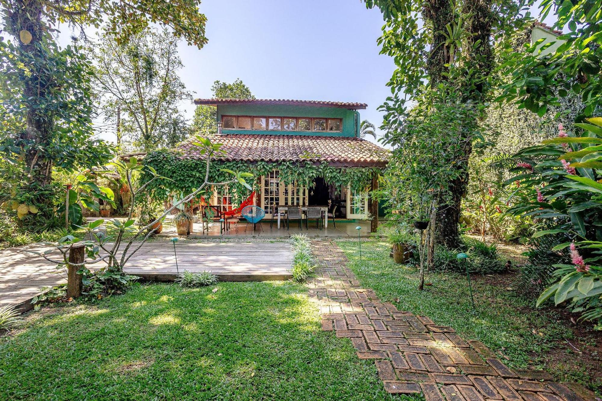 Casa Dos Passaros Na Areia A 20M Da Praia Da Baleia Com 3 Suites E 1 Dorm, Com Ar Condicionado, Wifi, Smart Tv, Cozinha Completa E Churrasqueira São Sebastião Exterior foto