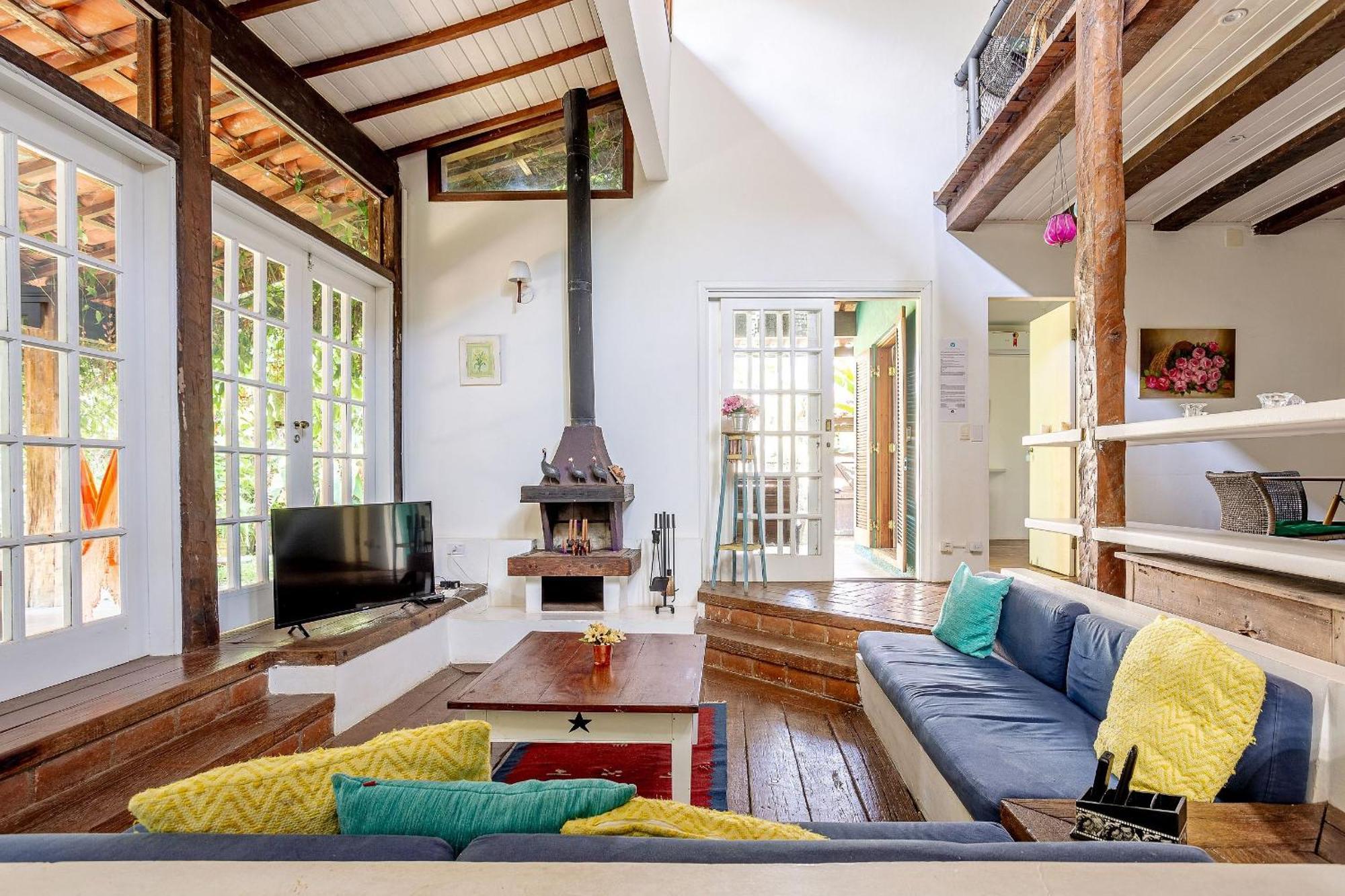 Casa Dos Passaros Na Areia A 20M Da Praia Da Baleia Com 3 Suites E 1 Dorm, Com Ar Condicionado, Wifi, Smart Tv, Cozinha Completa E Churrasqueira São Sebastião Exterior foto